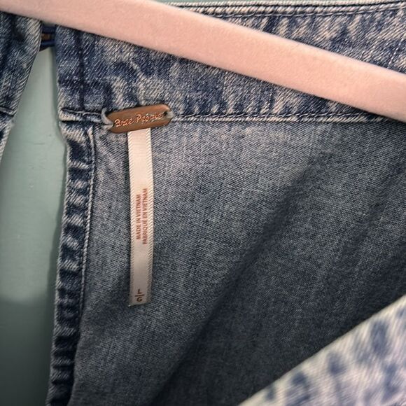 Free People Get Obsessed Cotton Denim Mini Dress - Picture 6 of 11